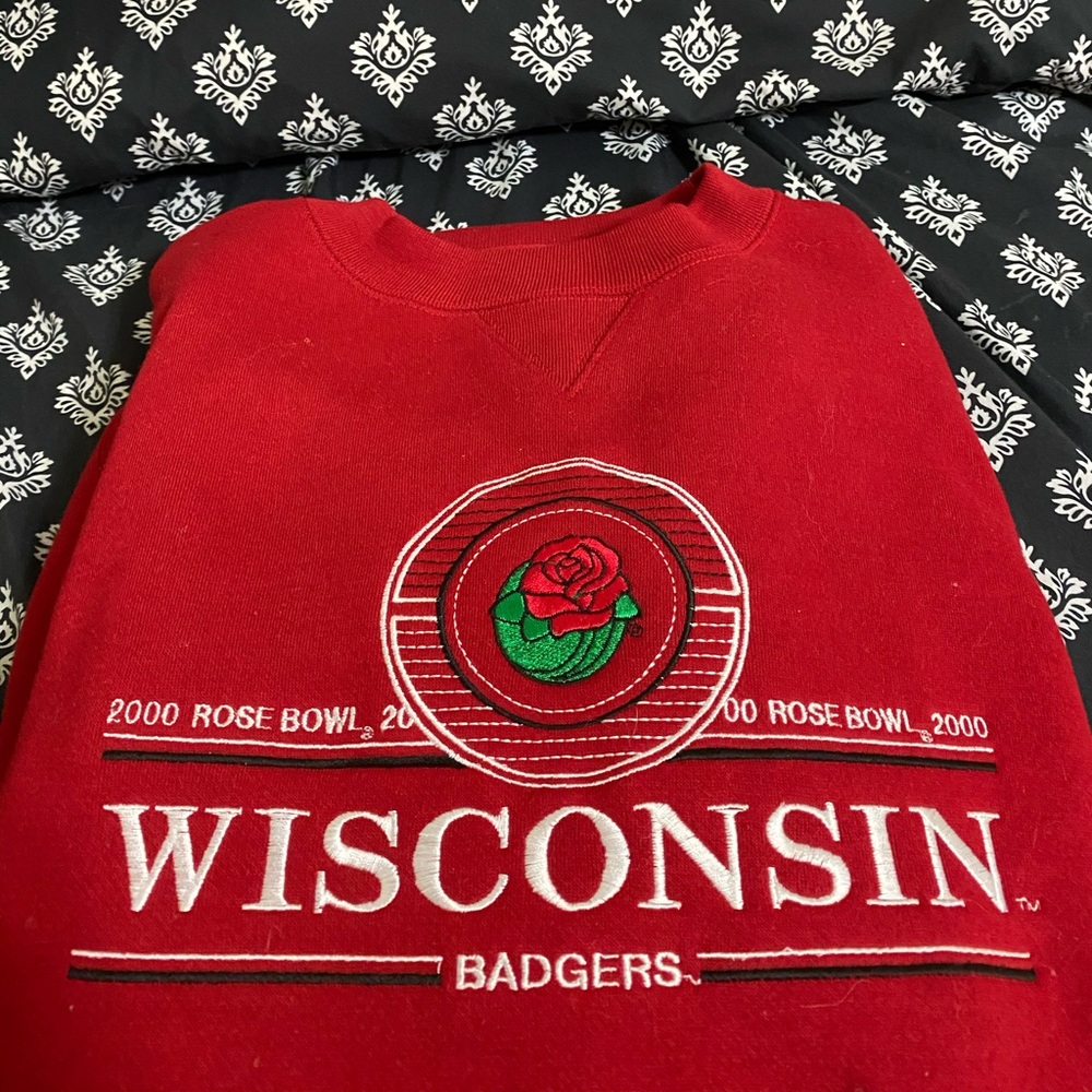 wisconsin 2000 rose bowl sweater